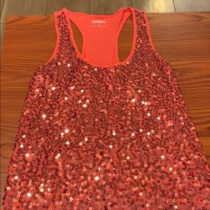 Sequin tank top